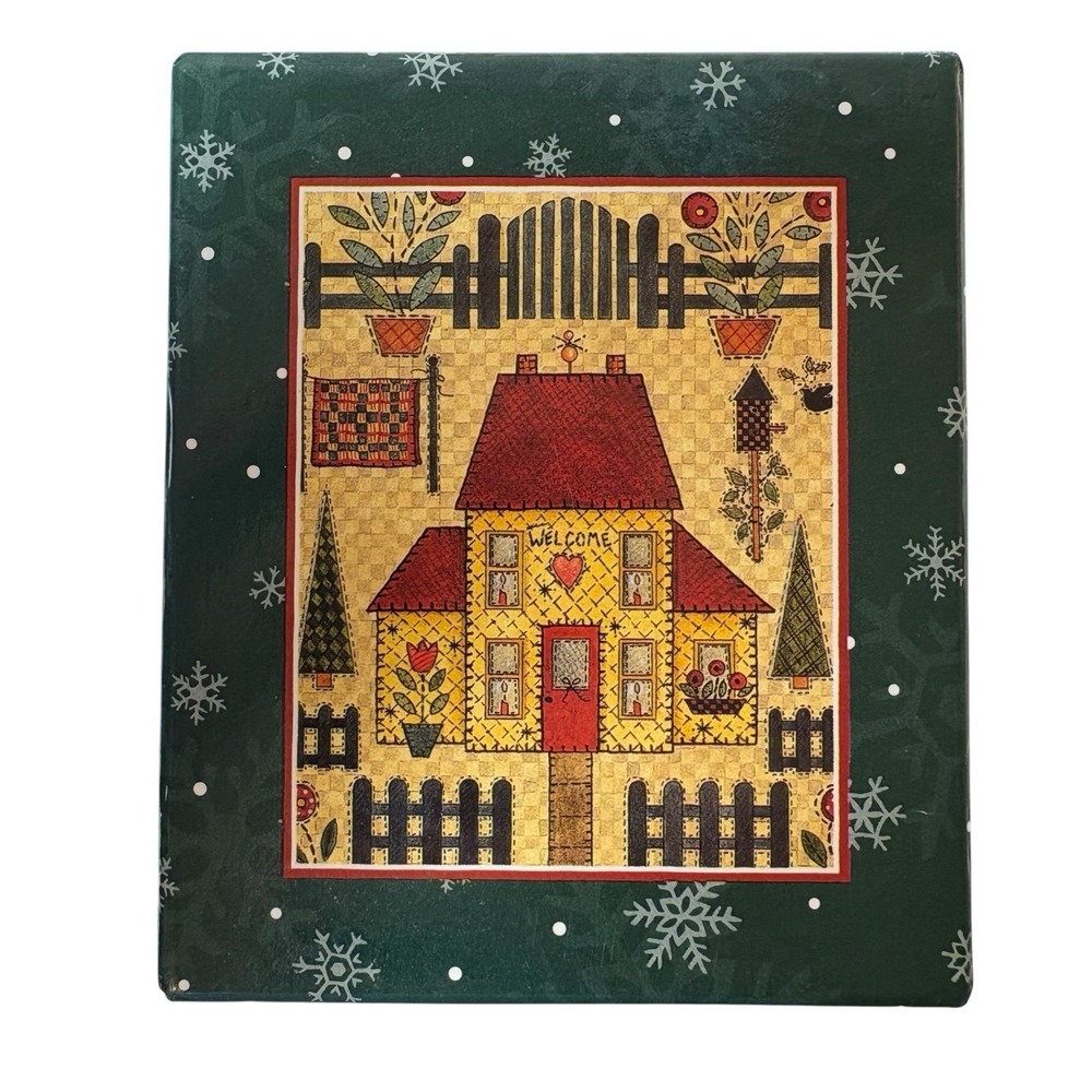 VTG lang ornament Welcome Home Artwork By Ellen Stouffer 1998 Christmas Holiday